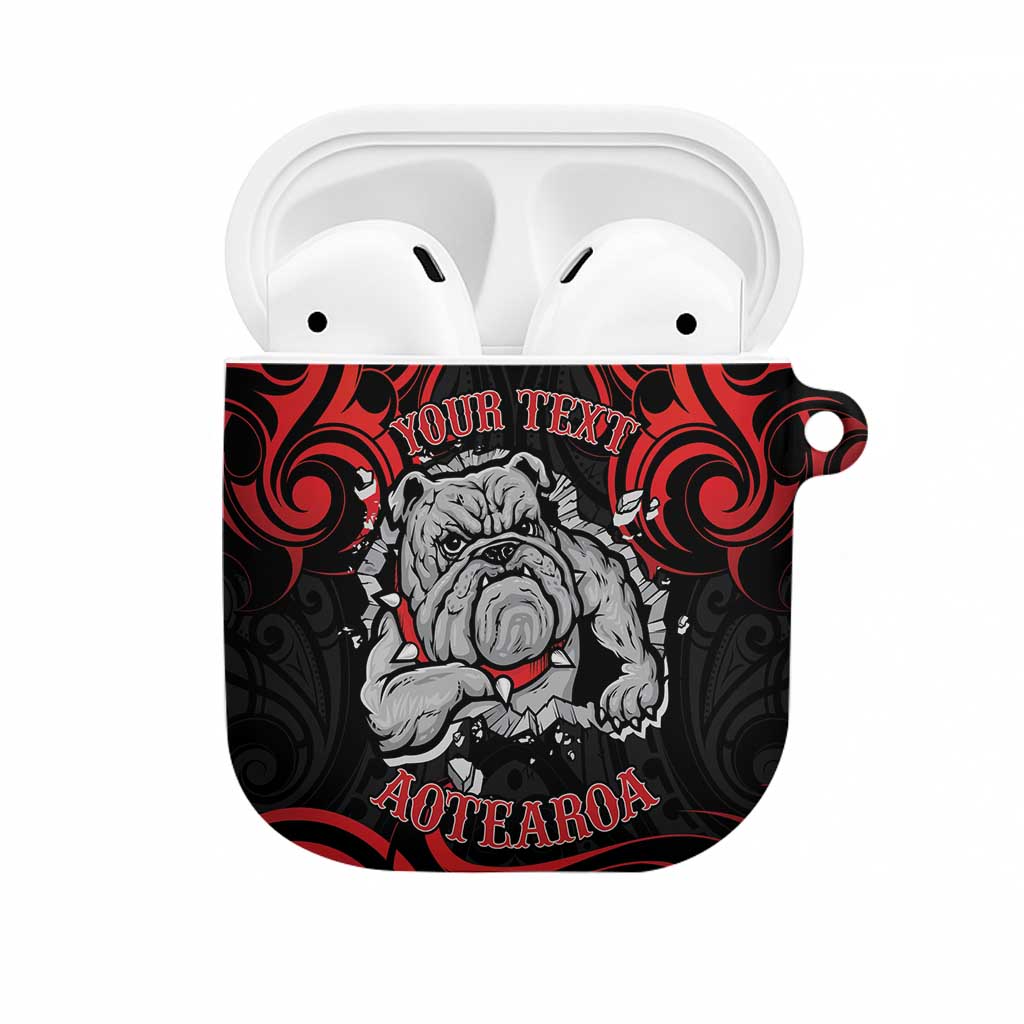 Personalised Aotearoa Bulldog AirPods Case NZ Maori Tattoo - Polynesian Pride