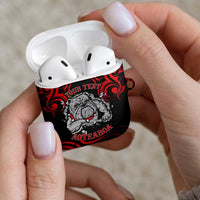 Personalised Aotearoa Bulldog AirPods Case NZ Maori Tattoo - Polynesian Pride