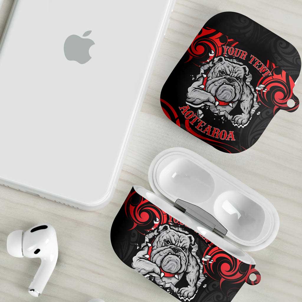 Personalised Aotearoa Bulldog AirPods Case NZ Maori Tattoo - Polynesian Pride
