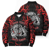 Aotearoa Bulldog Bomber Puffer Jacket NZ Maori Tattoo - Polynesian Pride