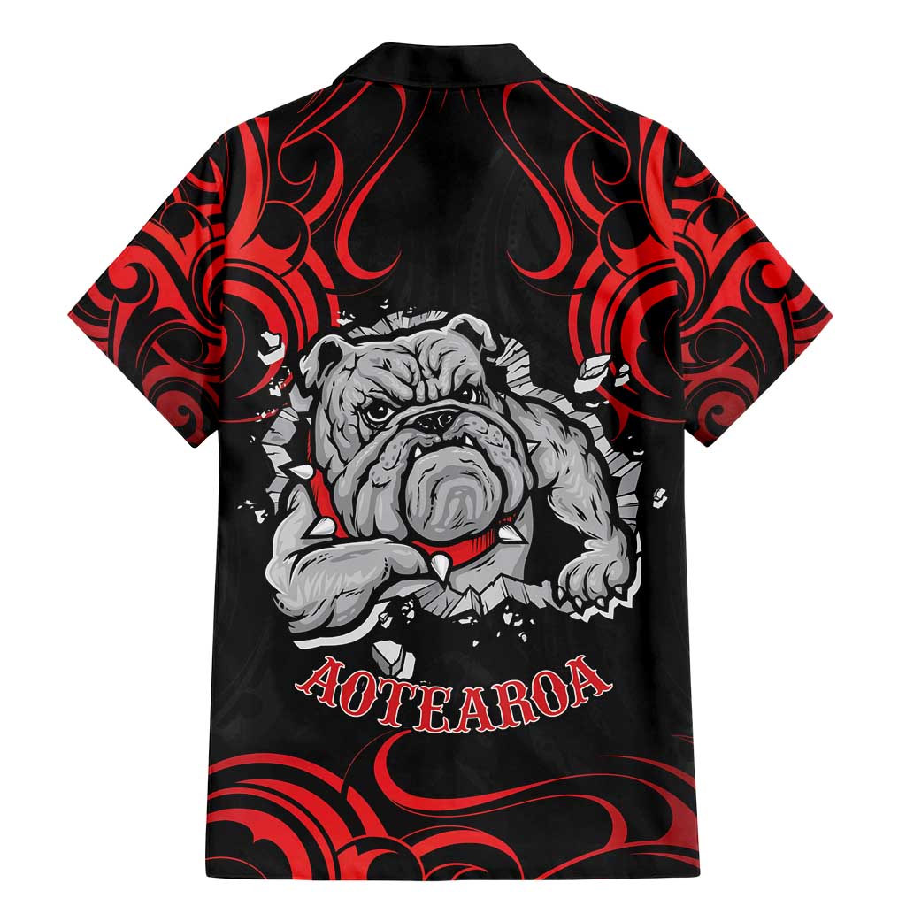 Personalised Aotearoa Bulldog Family Matching Mermaid Dress and Hawaiian Shirt NZ Maori Tattoo