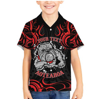 Personalised Aotearoa Bulldog Family Matching Mermaid Dress and Hawaiian Shirt NZ Maori Tattoo