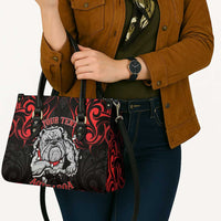 Personalised Aotearoa Bulldog Leather Bag NZ Maori Tattoo - Polynesian Pride