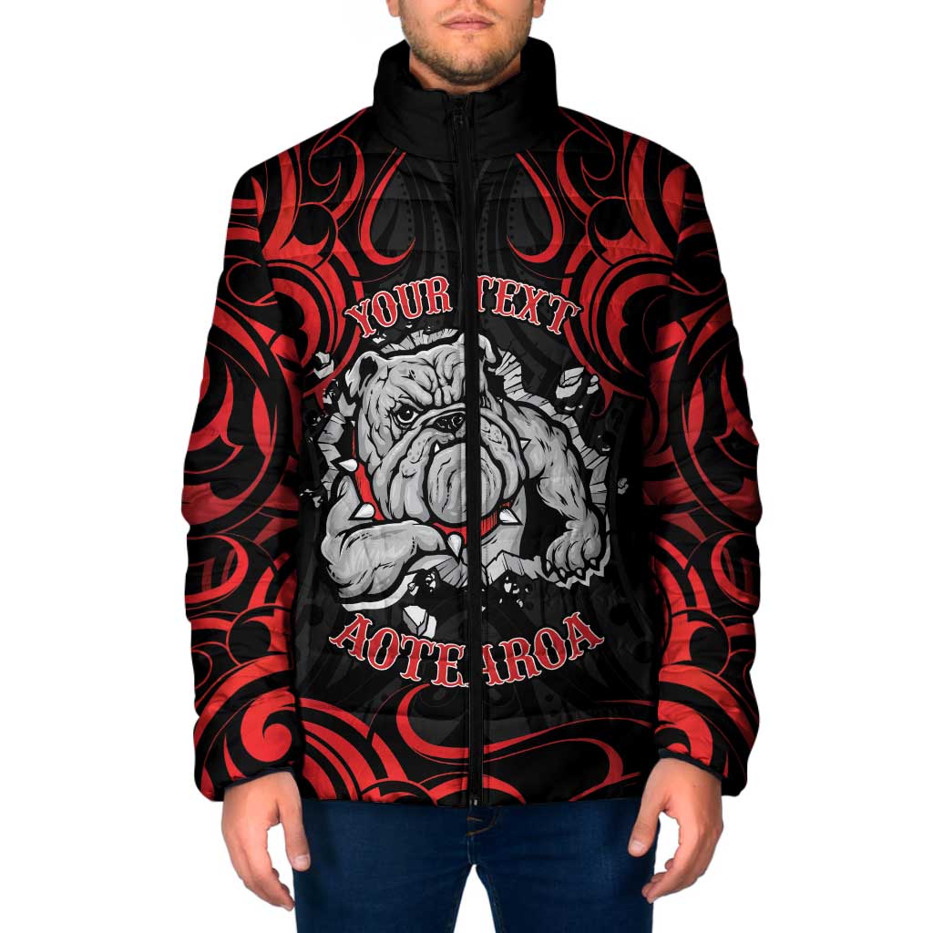 Aotearoa Bulldog Padded Jacket NZ Maori Tattoo - Polynesian Pride