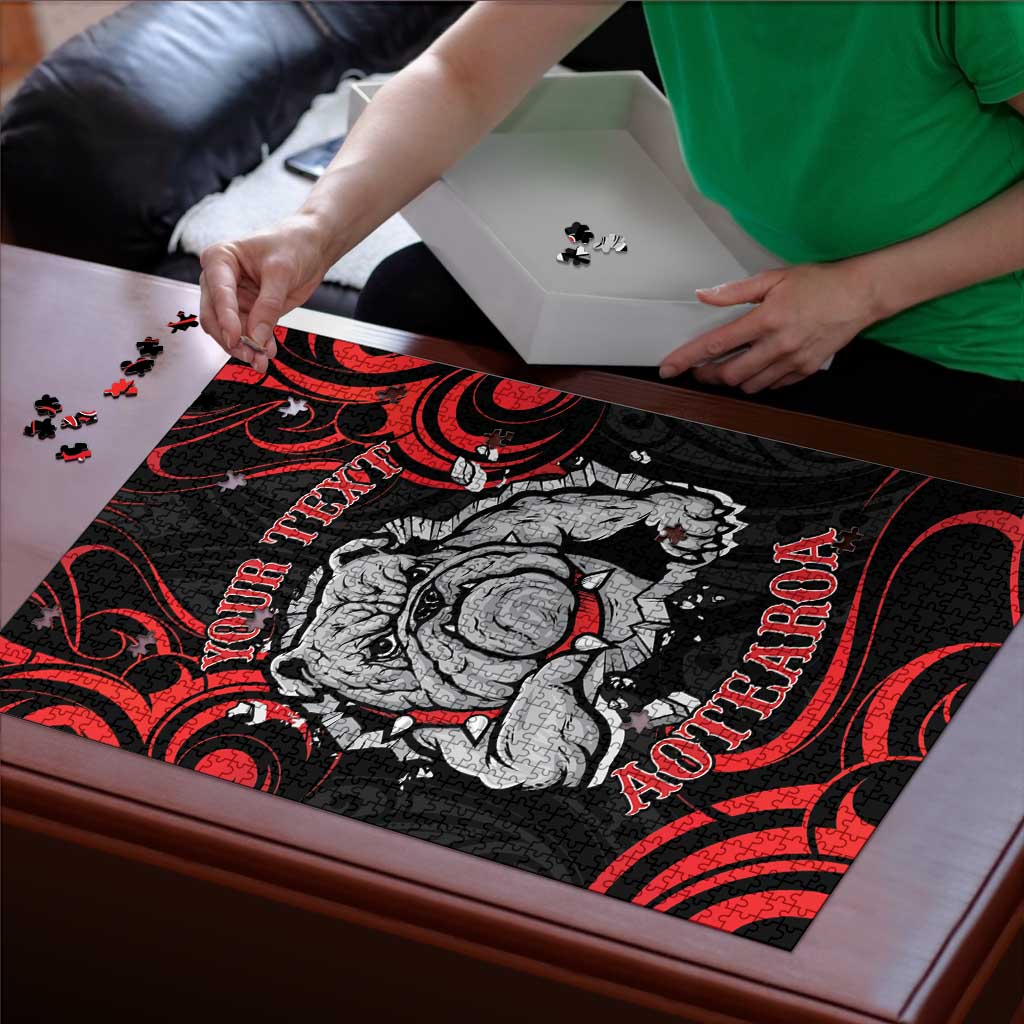 Personalised Aotearoa Bulldog Puzzle NZ Maori Tattoo - Polynesian Pride