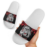 Personalised Aotearoa Bulldog Slide Sandals NZ Maori Tattoo - Polynesian Pride
