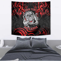 Personalised Aotearoa Bulldog Tapestry NZ Maori Tattoo