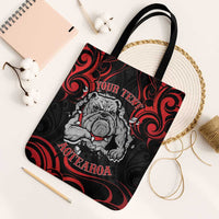Personalised Aotearoa Bulldog Tote Bag NZ Maori Tattoo - Polynesian Pride