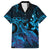 Blue Aloha Hawaii Family Matching Puletasi and Hawaiian Shirt Snorkeling With Sea Turtle Polynesian Pattern