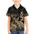 Gold Aloha Hawaii Family Matching Puletasi and Hawaiian Shirt Snorkeling With Sea Turtle Polynesian Pattern