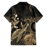 Gold Aloha Hawaii Hawaiian Shirt Snorkeling With Sea Turtle Polynesian Pattern LT14 - Polynesian Pride