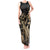 Gold Aloha Hawaii Tank Maxi Dress Snorkeling With Sea Turtle Polynesian Pattern