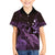 Purple Aloha Hawaii Family Matching Puletasi and Hawaiian Shirt Snorkeling With Sea Turtle Polynesian Pattern