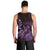 Purple Aloha Hawaii Men Tank Top Snorkeling With Sea Turtle Polynesian Pattern