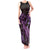 Purple Aloha Hawaii Tank Maxi Dress Snorkeling With Sea Turtle Polynesian Pattern