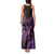 Purple Aloha Hawaii Tank Maxi Dress Snorkeling With Sea Turtle Polynesian Pattern