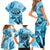 Hawaii Sea Turtle Snorkeling Is My Therapy Family Matching Short Sleeve Bodycon Dress and Hawaiian Shirt