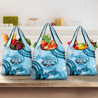 Hawaii Sea Turtle Snorkeling Is My Therapy Grocery Bag LT14 3-pack One Size Blue - Polynesian Pride