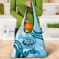 Hawaii Sea Turtle Snorkeling Is My Therapy Grocery Bag LT14 - Polynesian Pride