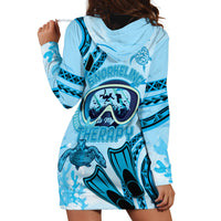 Hawaii Sea Turtle Snorkeling Is My Therapy Hoodie Dress LT14 - Polynesian Pride