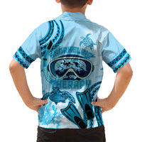 Hawaii Sea Turtle Snorkeling Is My Therapy Kid Hawaiian Shirt