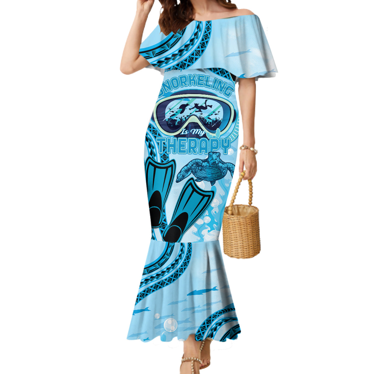 Hawaii Sea Turtle Snorkeling Is My Therapy Mermaid Dress