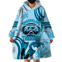 Hawaii Sea Turtle Snorkeling Is My Therapy Wearable Blanket Hoodie LT14 - Polynesian Pride