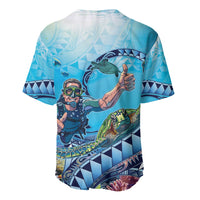Hawaii Snorkeling Honu Turtle Baseball Jersey Under The Ocean Vibes