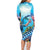 Hawaii Snorkeling Honu Turtle Family Matching Long Sleeve Bodycon Dress and Hawaiian Shirt Under The Ocean Vibes