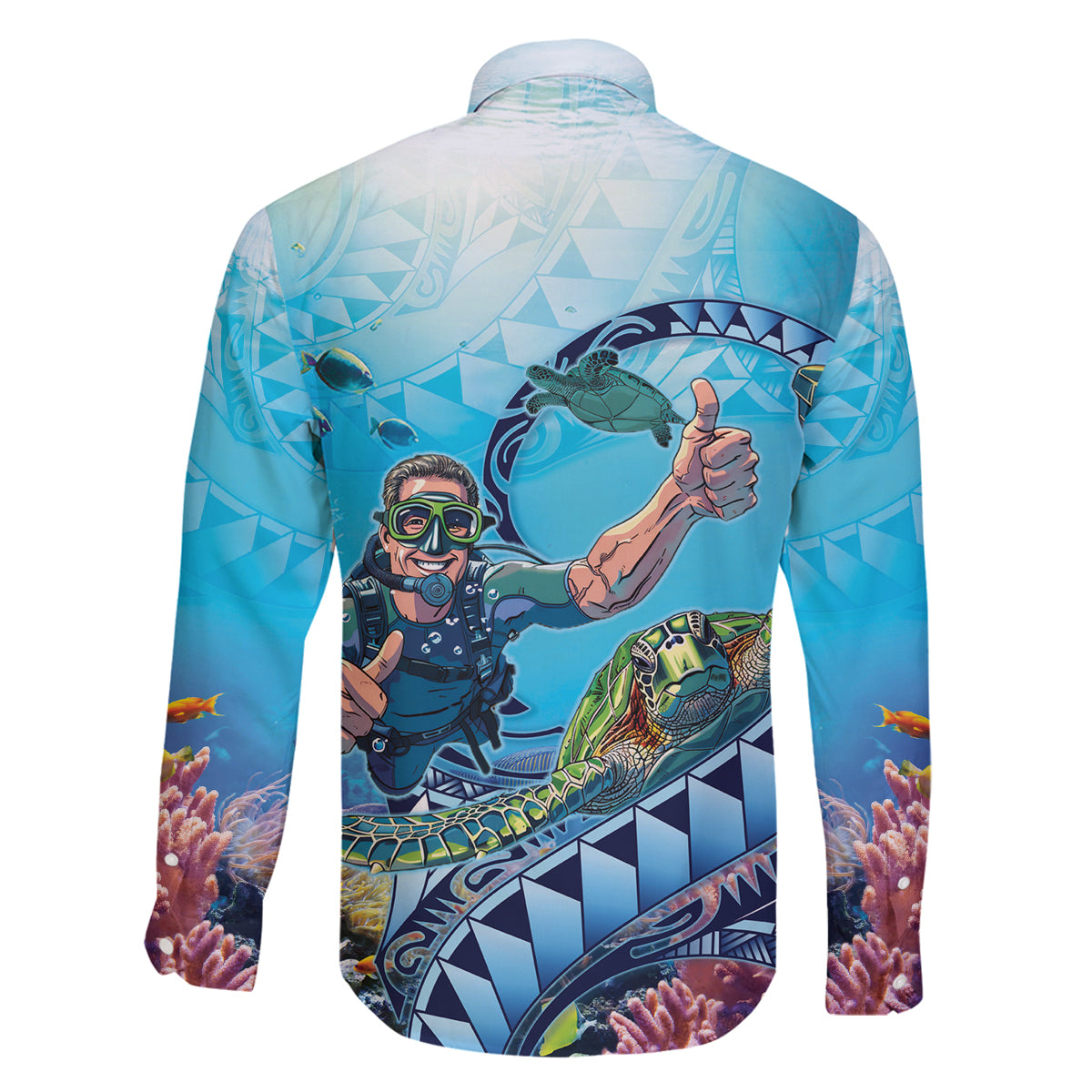 Hawaii Snorkeling Honu Turtle Family Matching Mermaid Dress and Hawaiian Shirt Under The Ocean Vibes
