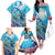 Hawaii Snorkeling Honu Turtle Family Matching Off The Shoulder Long Sleeve Dress and Hawaiian Shirt Under The Ocean Vibes