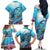 Hawaii Snorkeling Honu Turtle Family Matching Off The Shoulder Long Sleeve Dress and Hawaiian Shirt Under The Ocean Vibes