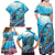 Hawaii Snorkeling Honu Turtle Family Matching Off Shoulder Maxi Dress and Hawaiian Shirt Under The Ocean Vibes