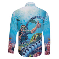 Hawaii Snorkeling Honu Turtle Family Matching Summer Maxi Dress and Hawaiian Shirt Under The Ocean Vibes