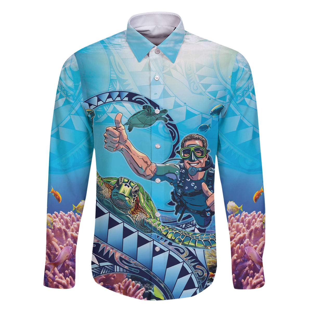 Hawaii Snorkeling Honu Turtle Family Matching Tank Maxi Dress and Hawaiian Shirt Under The Ocean Vibes