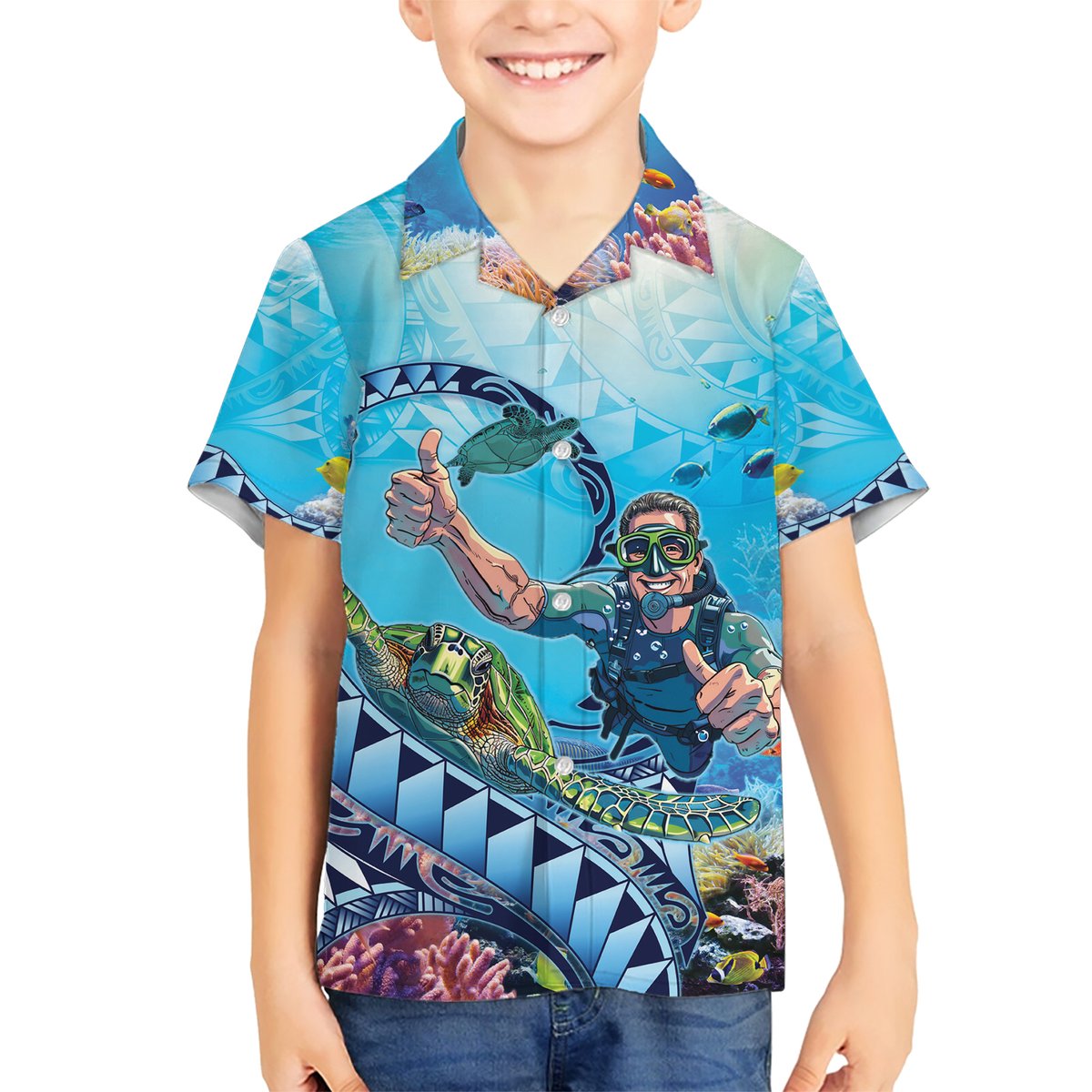 Hawaii Snorkeling Honu Turtle Hawaiian Shirt Under The Ocean Vibes LT14 - Polynesian Pride