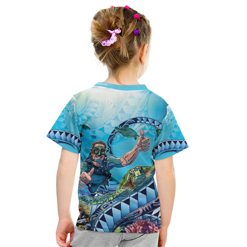 Hawaii Snorkeling Honu Turtle Kid T Shirt Under The Ocean Vibes