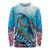 Hawaii Snorkeling Honu Turtle Long Sleeve Shirt Under The Ocean Vibes