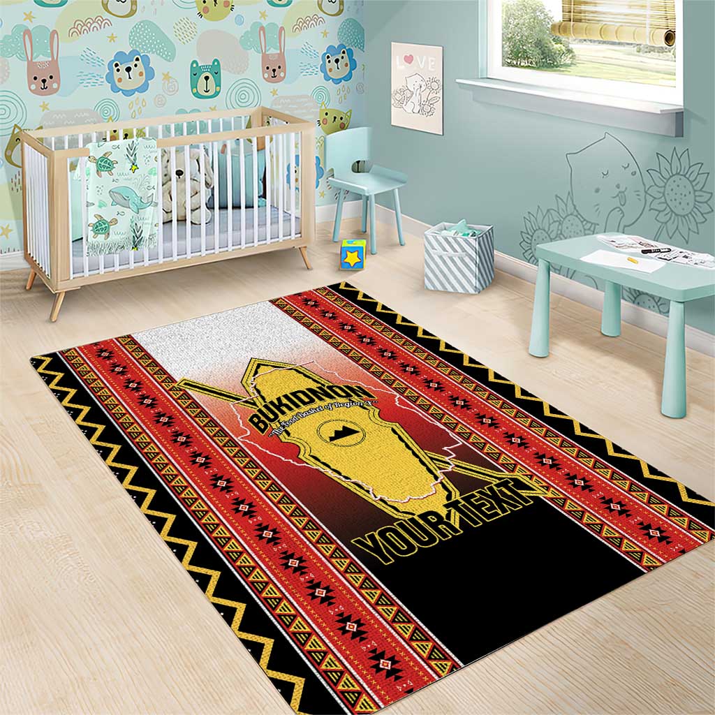 Personalised Bukidnon Philippines Area Rug The Food Basket of Region X