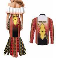 Personalised Bukidnon Philippines Couples Matching Mermaid Dress and Long Sleeve Button Shirt The Food Basket of Region X