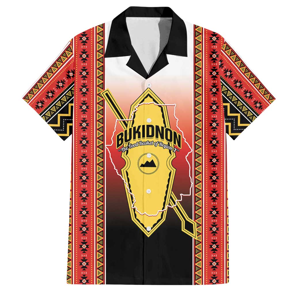 Personalised Bukidnon Philippines Family Matching Off Shoulder Maxi Dress and Hawaiian Shirt The Food Basket of Region X
