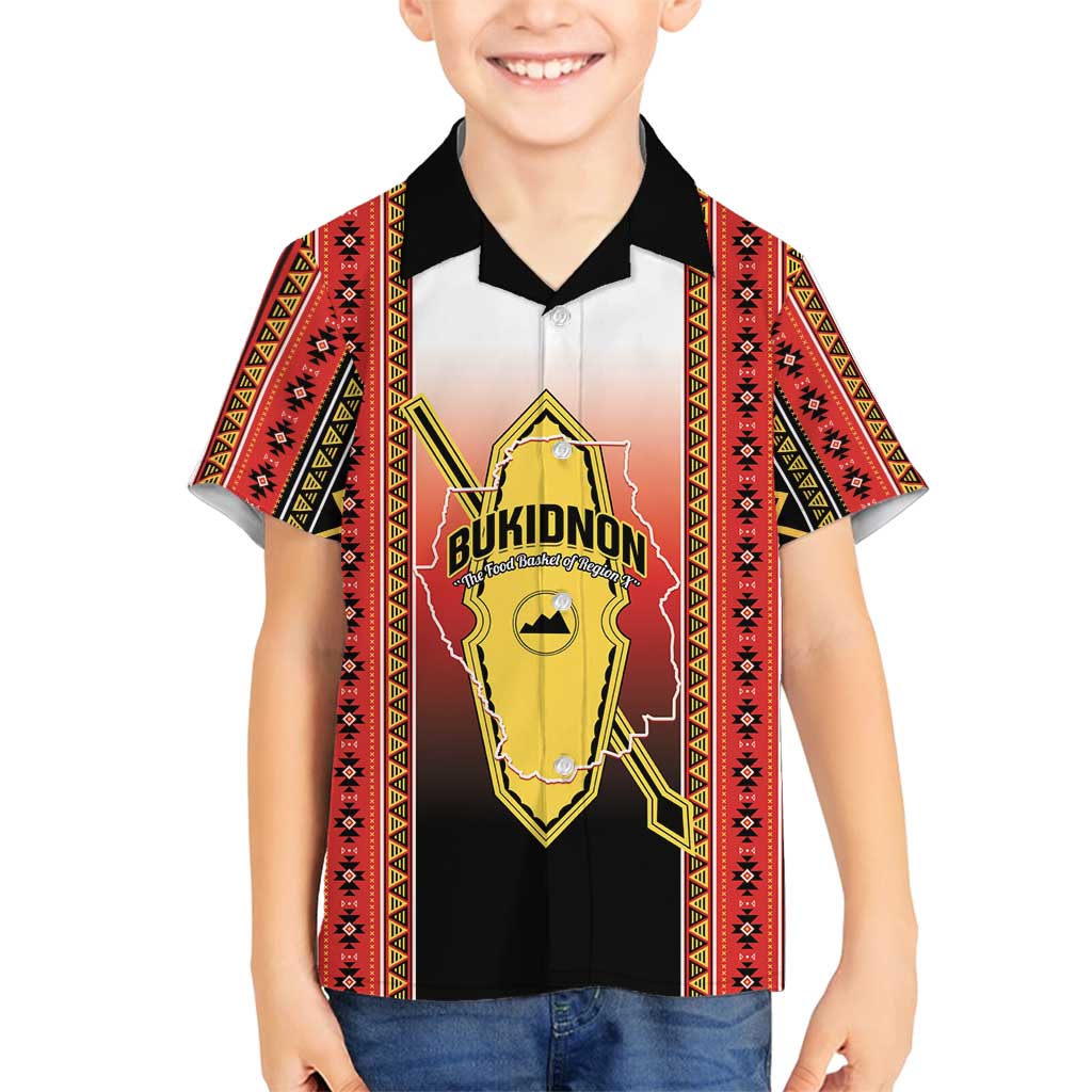 Personalised Bukidnon Philippines Family Matching Tank Maxi Dress and Hawaiian Shirt The Food Basket of Region X