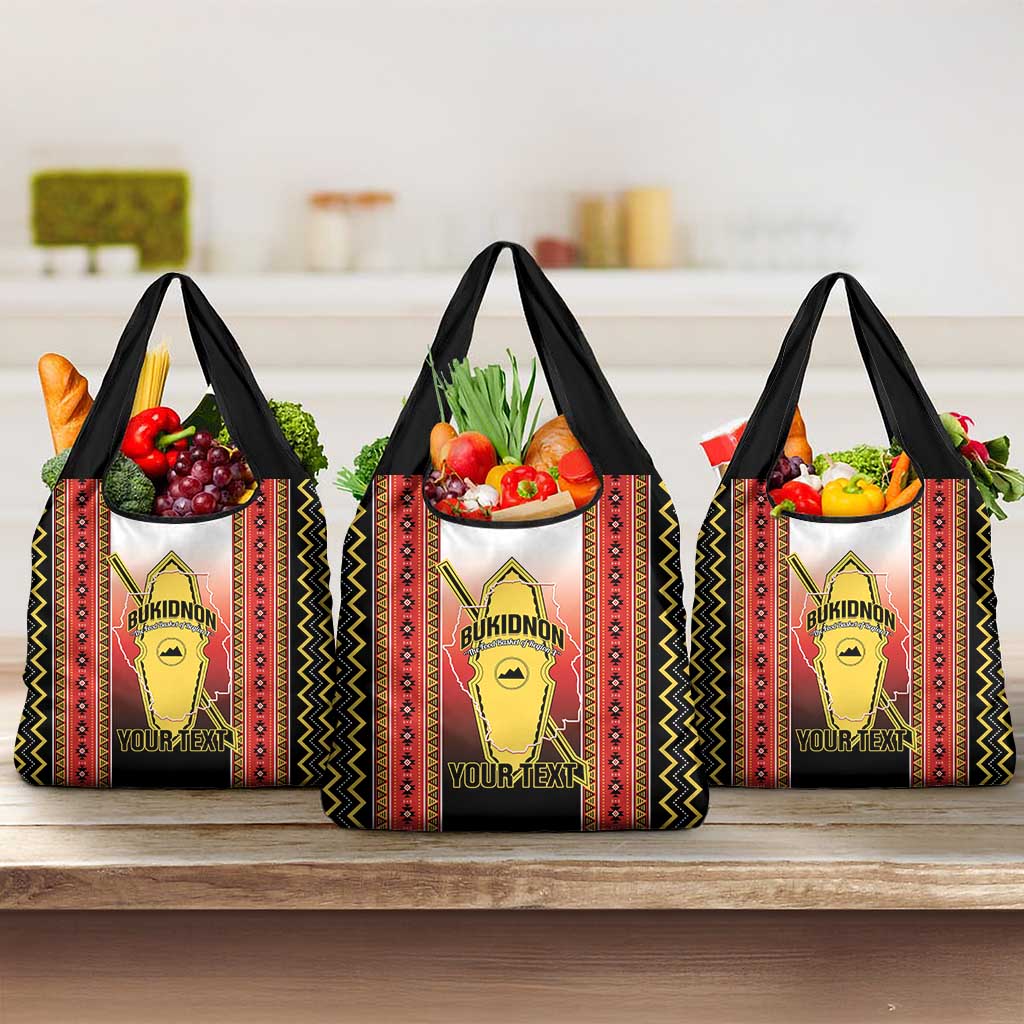 Personalised Bukidnon Philippines Grocery Bag The Food Basket of Region X