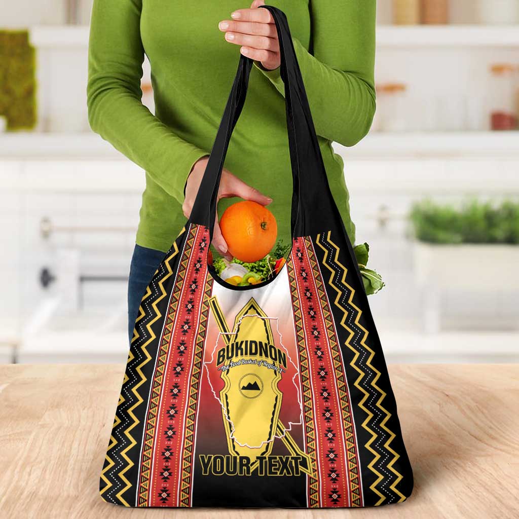 Personalised Bukidnon Philippines Grocery Bag The Food Basket of Region X