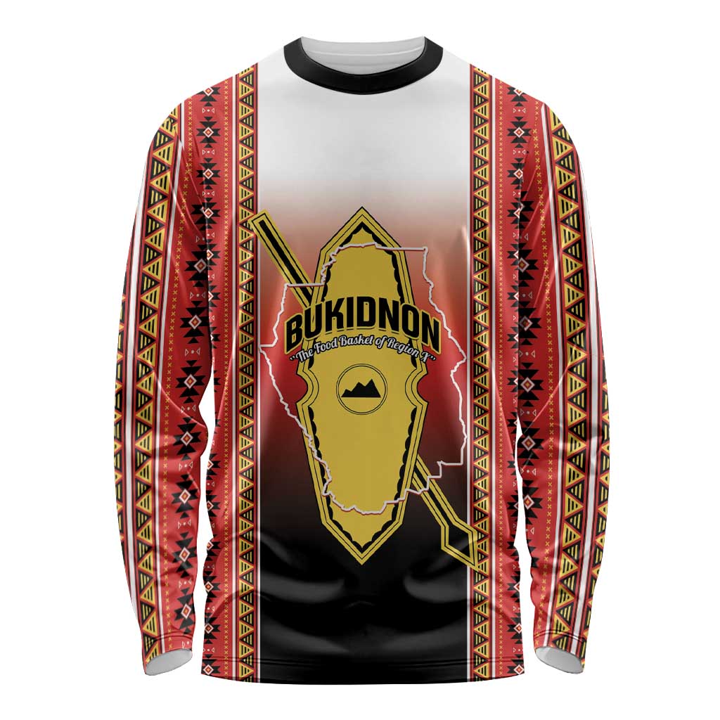 Personalised Bukidnon Philippines Long Sleeve Shirt The Food Basket of Region X