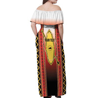 Personalised Bukidnon Philippines Off Shoulder Maxi Dress The Food Basket of Region X