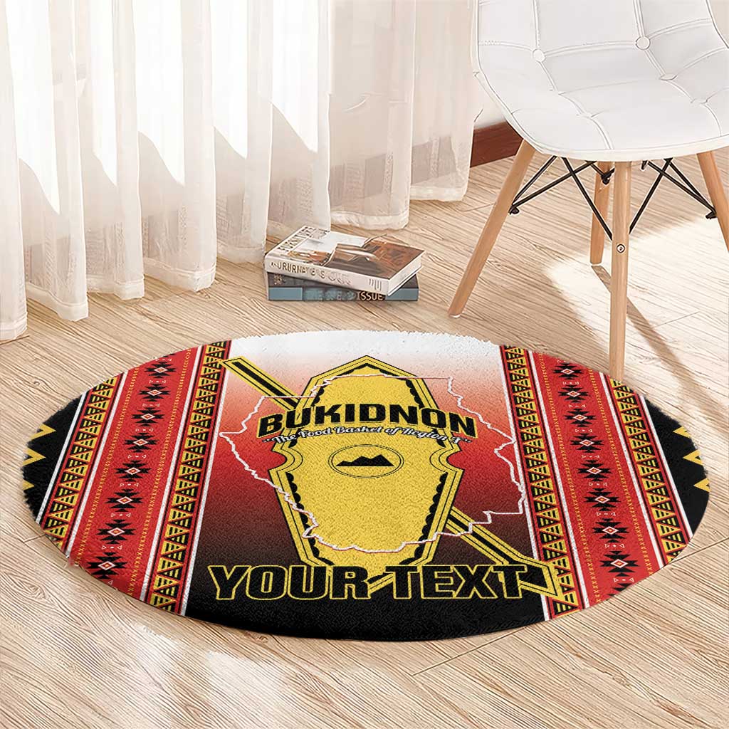 Personalised Bukidnon Philippines Round Carpet The Food Basket of Region X