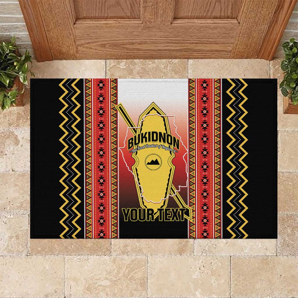 Personalised Bukidnon Philippines Rubber Doormat The Food Basket of Region X