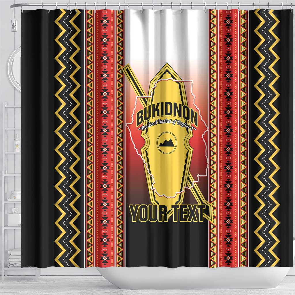 Personalised Bukidnon Philippines Shower Curtain The Food Basket of Region X