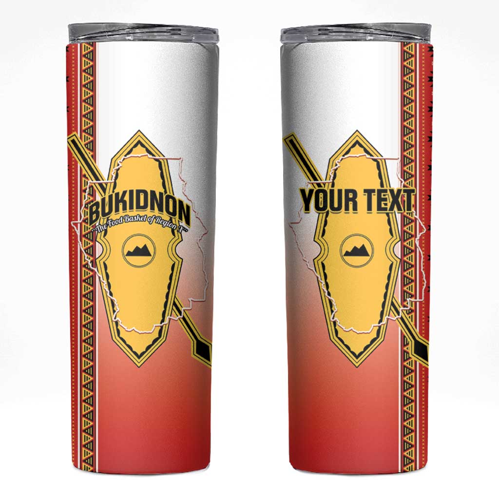Personalised Bukidnon Philippines Skinny Tumbler The Food Basket of Region X